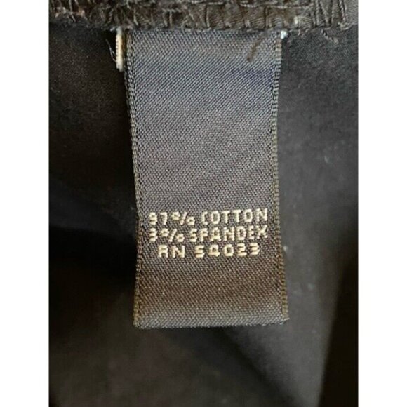 Banana Republic Womens Contoured Fit Black Capri Cropped Pants Size 4 Stretch - Picture 4 of 5